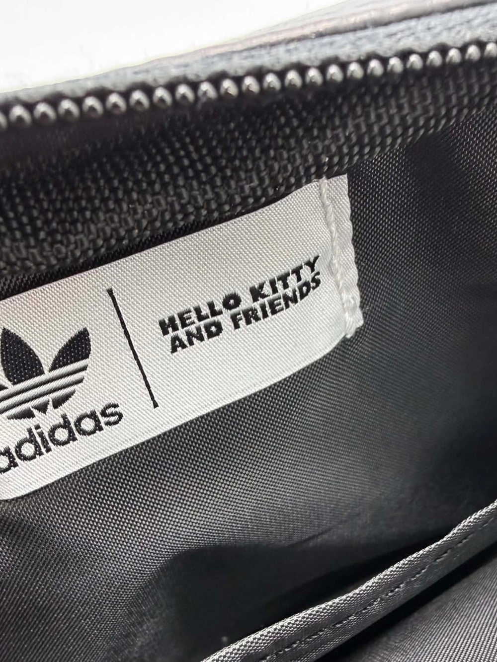 Adidas Originals x Hello Kitty Kuromi Small Item Bag Black Zip Pocket NEW - Picture 3 of 5